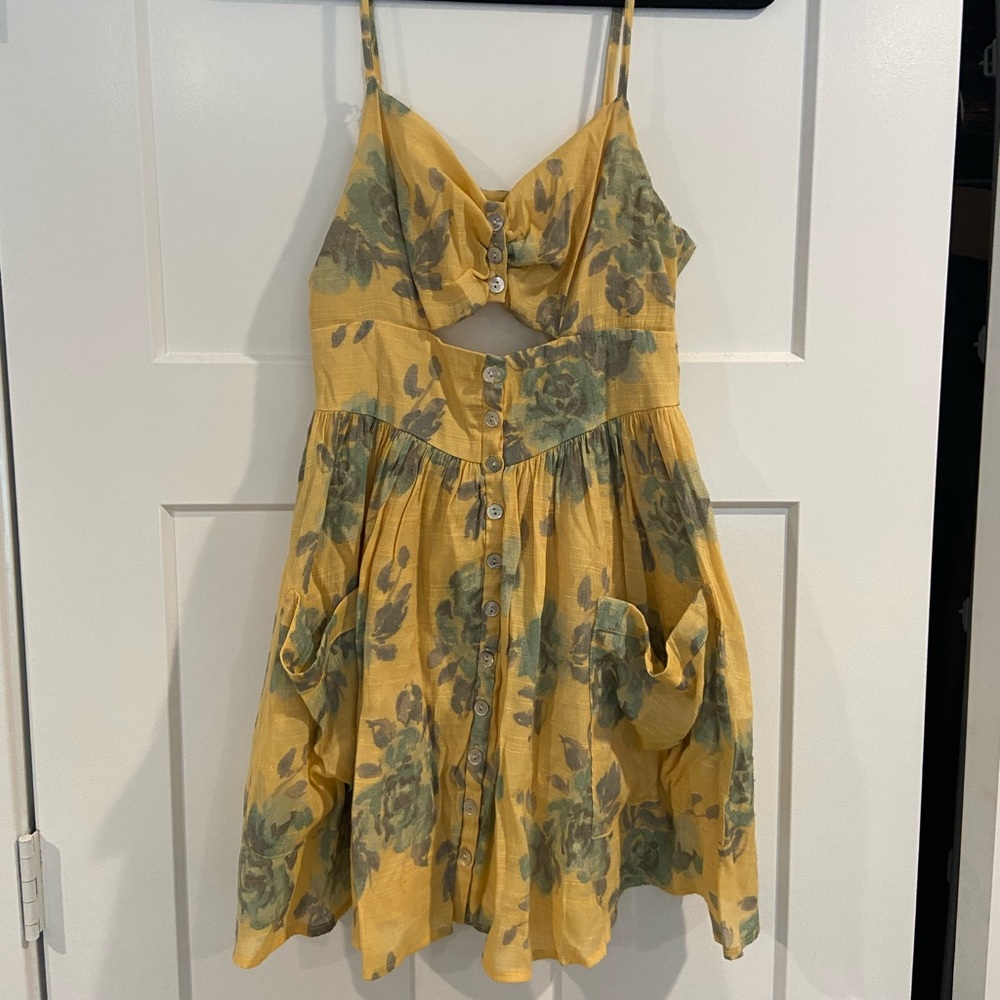Yellow Floral Dress